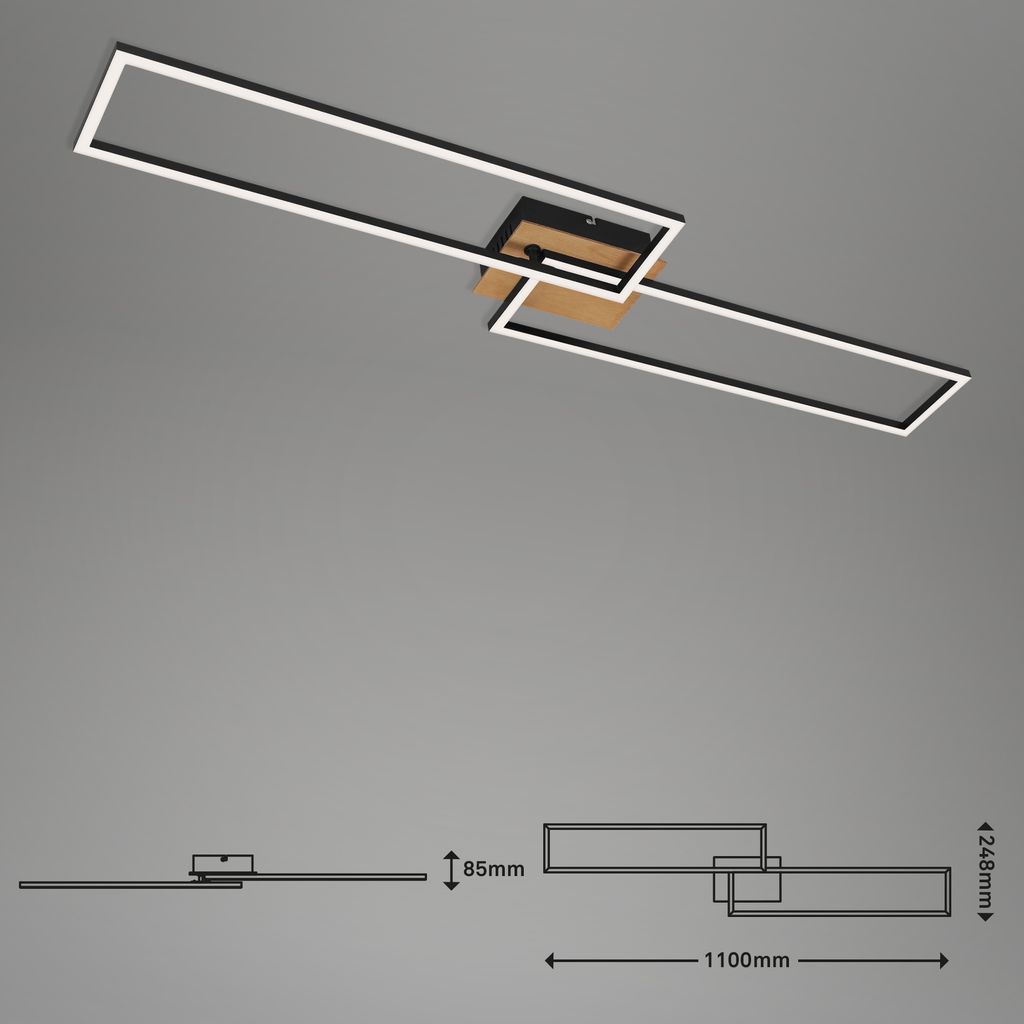 LED CCT Frame 110 cm 40W 4400lm zwart